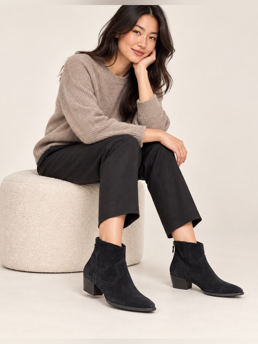 UGG Bandara Ankle Boot Suede Black 9